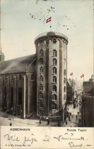 Ak Kjøbenhavn København Kopenhagen Dänemark, Runder Turm