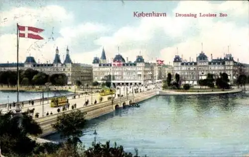 Ak København Kopenhagen Dänemark, Dronning Louises Bro