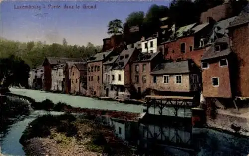 Ak Luxembourg Luxemburg, Partie dans le Grund