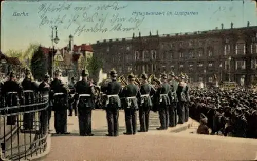 Ak Berlin Mitte, Mittagskonzert, Lustgarten