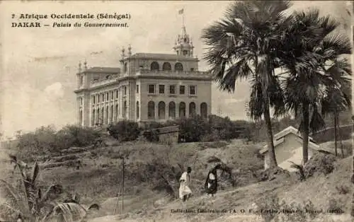 Ak Dakar Senegal, Palais du Gouvernement, Afrika, Kolonialarchitektur, Gebäude