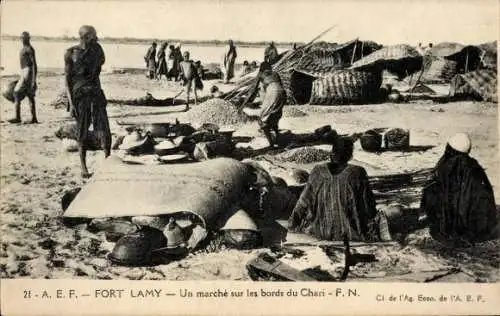 Ak N Djamena Fort Lamy Tschad, Ein Marsch über die Grenzen von Chari