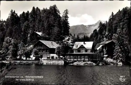 Ak Lienz in Tirol, Seerestaurant am Tristachersee