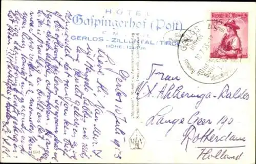 Ak Gerlos im Zillertal Tirol, Gaspingerhof