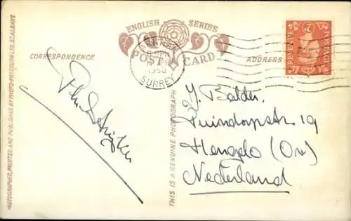 Ak Farnham Surrey England, Castle Street,  Hausansicht, schwarz-weiß, Straßenansicht