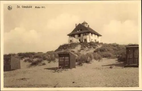 Ak Saint Idesbald Koksijde Coxyde Bains Westflandern, Mieke Hill, Strandansicht