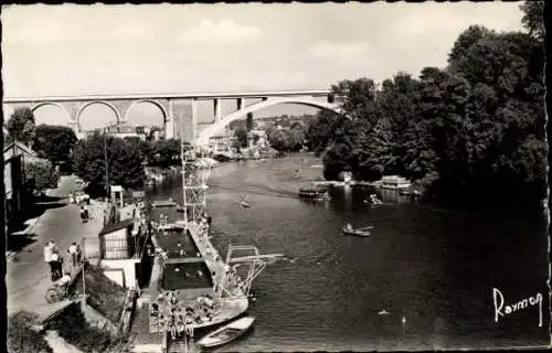 Ak Nogent Le Perreux sur Marne Val de Marne, Viadukt