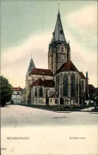 Ak Wissembourg Weißenburg Elsass Bas Rhin, Stiftskirche