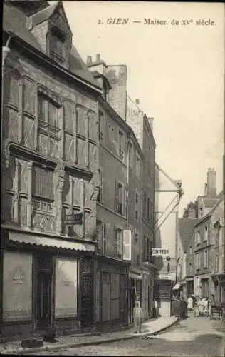 Ak Gien Loiret, Maison du XVe siècle