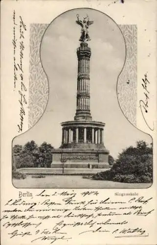 Ak Berlin Tiergarten, Siegessäule