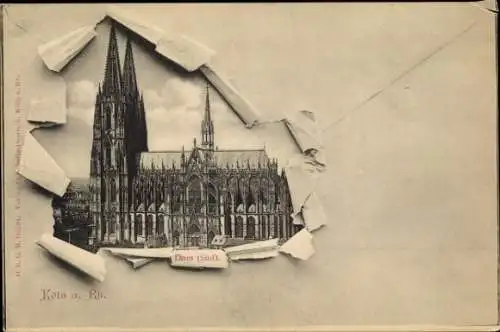 Ak Köln am Rhein, Dom, postkarte, Verlag, chulte-estrich, Köln a. Rh.