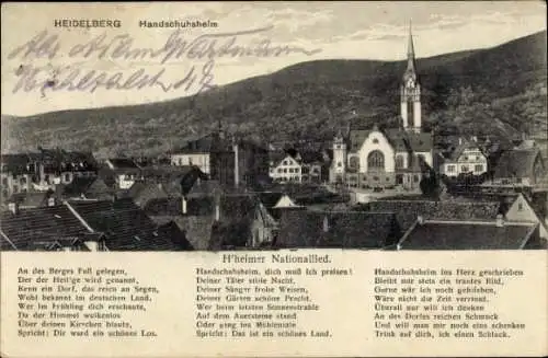 Ak Handschuhsheim Heidelberg am Neckar,  Berg, Kirschen, Lieder, schöner Ausblick