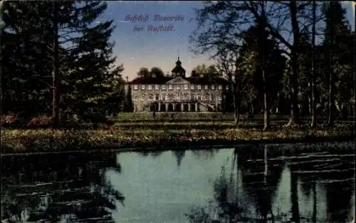 Ak Rastatt im Schwarzwald Baden, Schloss Favorite