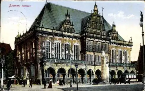 Ak Hansestadt Bremen, Rathaus