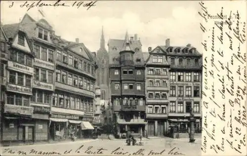 Ak Frankfurt am Main, Römerberg