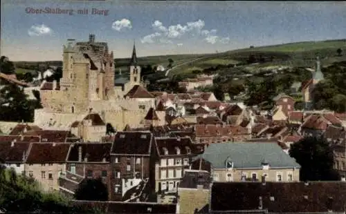 Ak Stolberg im Harz, Stadt mit Burg