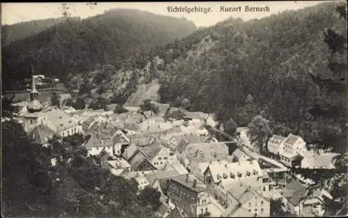 Ak Bad Berneck im Fichtelgebirge Bayern, Luftbild