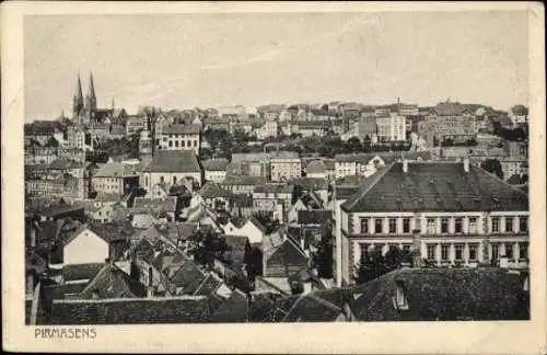 Ak Pirmasens am Pfälzerwald, Panorama vom Ort