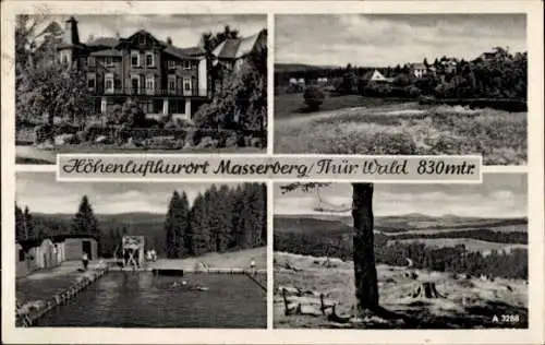 Ak Masserberg in Thüringen, Höhenluftkurort  Thür Wald 830mtr
