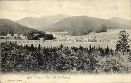 Ak Tabarz im Thüringer Wald, Felsenlandschaft, Stadtansicht, Inselsberg, alte 