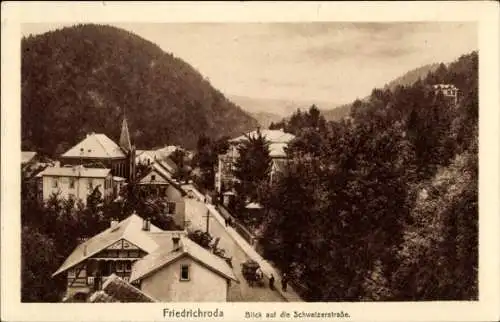 Ak Friedrichroda im Thüringer Wald, Schweizerstraße