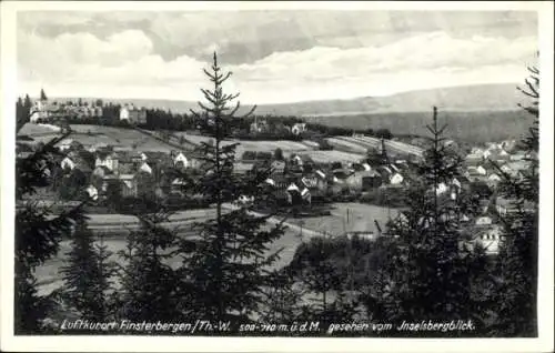 Ak Finsterbergen Friedrichroda im Thüringer Wald, Landschaftsansicht, Luftkurort  Jnselsbergblick
