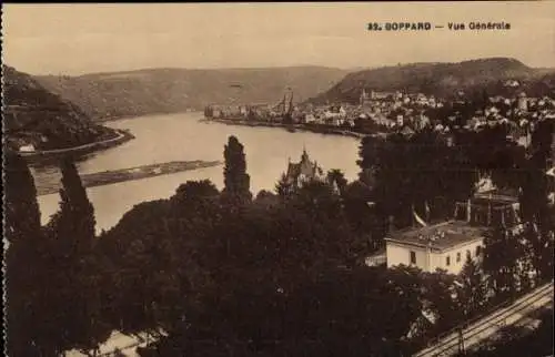 Ak Boppard am Rhein, Gesamtansicht