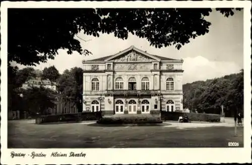 Ak Baden Baden am Schwarzwald, Kleines Theater