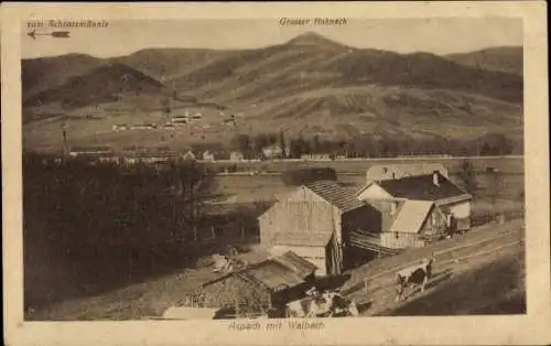 Ak Aspach mit Walbach Elsass Haut Rhin, Großer Hohneck, Schratzmännle