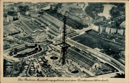 Ak Berlin Charlottenburg Westend, Funkturm, Ausstellungsgelände