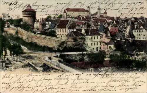 Ak Nürnberg, Stadtansicht, Hallerthor