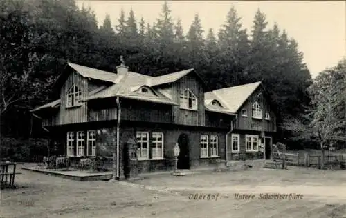 Ak Oberhof im Thüringer Wald, Untere Schweizerhütte