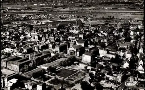 Ak Duisburg im Ruhrgebiet, Fliegeraufnahme