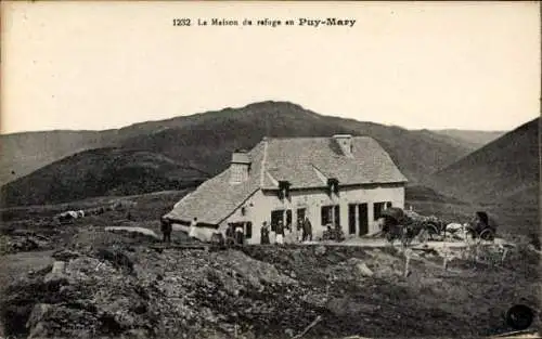Ak Le Claux Cantal, Puy Mary, Zuflucht auf dem Berge
