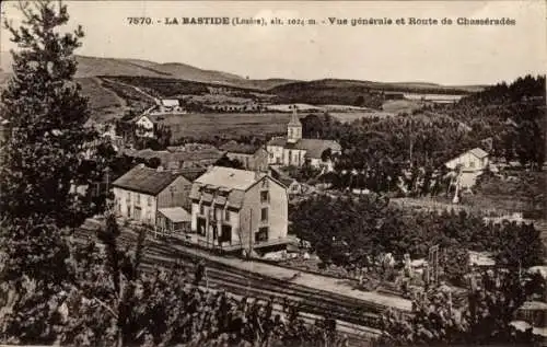 Ak La Bastide Lozère, Panorama