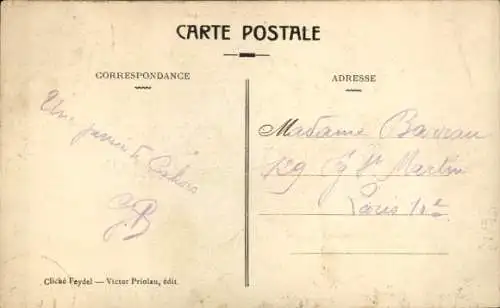 Ak Cahors Lot, Le Pont Valentré, Brücke, Stadtansicht, französische Republik