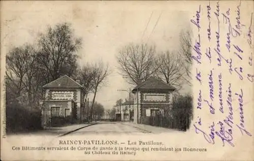 Ak Le Raincy Seine Saint Denis, Raincy-Pavillons, Gebäude als Wachposten, alte Architektur