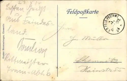 Ak Kaiser Wilhelm II. Portrait, Anlaß Chemnitz 1914