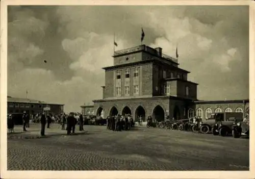 Ak Chemnitz Sachsen, Flughafen, Flugzeughalle