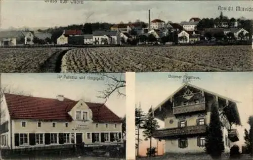 Ak Ohorn in Sachsen, Gesamtansicht, Forsthaus