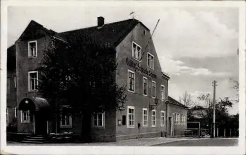 Ak Ullersdorf Radeberg in Sachsen, Gasthof Schmiede Schänke, Inh. Max Näther