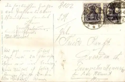 Ak Dresden Langebrück, Gasthof Langebrück