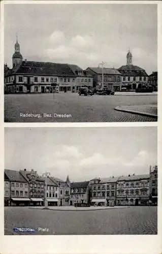 Ak Radeburg in Sachsen, Platz, Gaststätte Gute Quelle, Meißner Str. 8, Kurt Klotsche