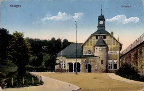 Ak Neviges Velbert Nordrhein Westfalen, Bahnhof