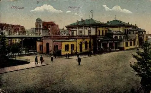 Ak Bochum im Ruhrgebiet, Bahnhof