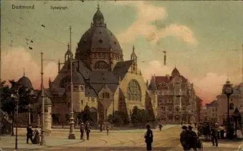Judaika Ak Dortmund im Ruhrgebiet, Synagoge