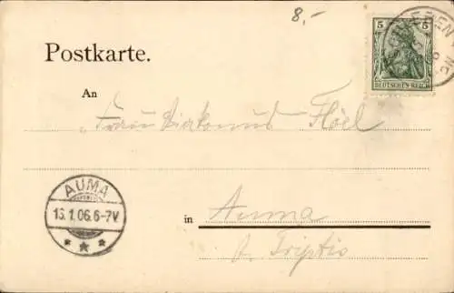 Ak Erfurt in Thüringen, Waldhaus, Restaurant