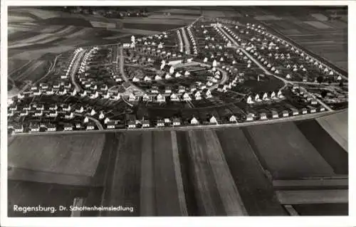 Ak Regensburg an der Donau Oberpfalz, Fliegeraufnahme