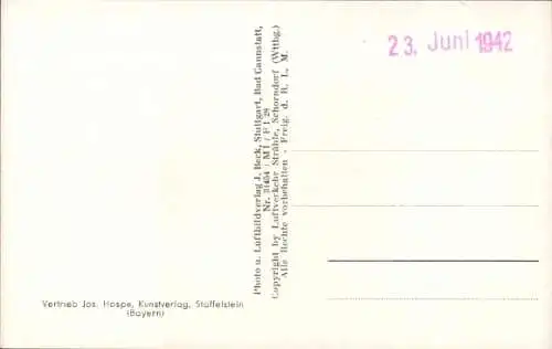 Ak Sonneberg in Thüringen, Luftaufnahme von  Thüringen, Häuser, Kirche, Bäume