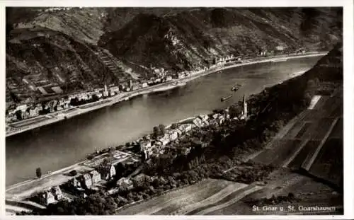 Ak St. Goarshausen, Fliegeraufnahme
